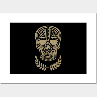 Skull Tribal Tattoo Posters and Art